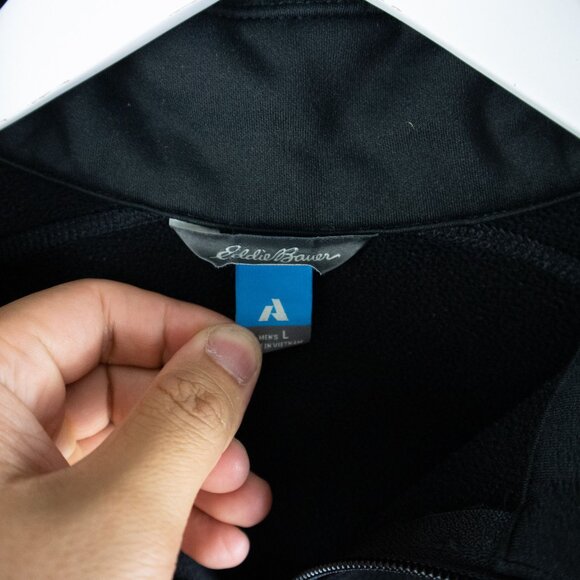 Eddie Bauer Jacket Mens L Black First Ascent Zip Nylon Coat - Picture 6 of 8